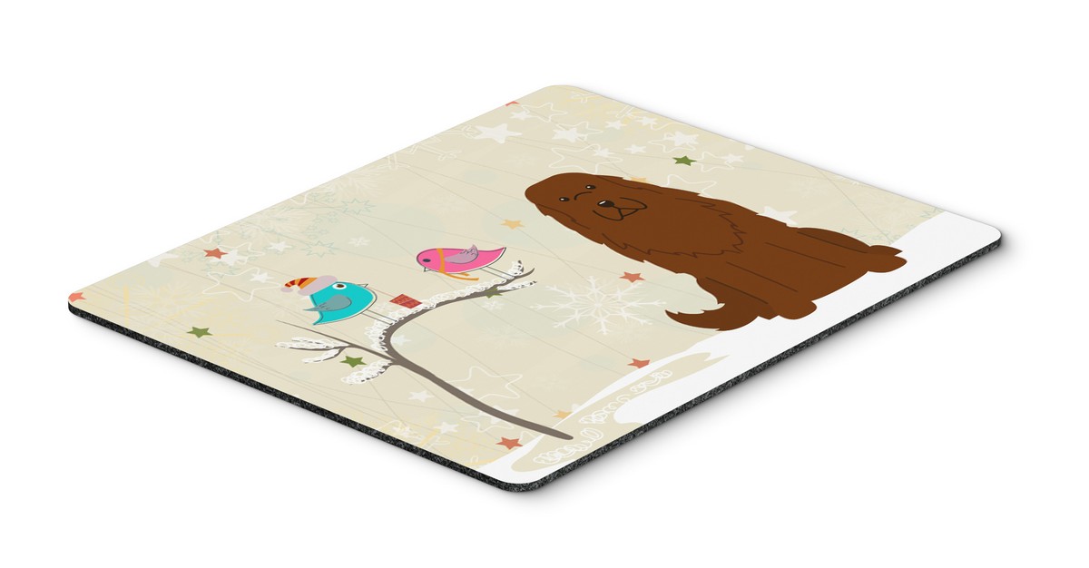 BB2522MP Christmas Presents Between Friends Caucasian Shepherd Dog Mouse Pad, Hot Pad or Trivet