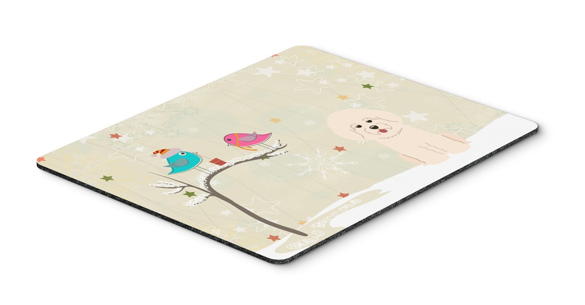 BB2547MP Christmas Presents Between Friends Bichon Frise Mouse Pad, Hot Pad or Trivet