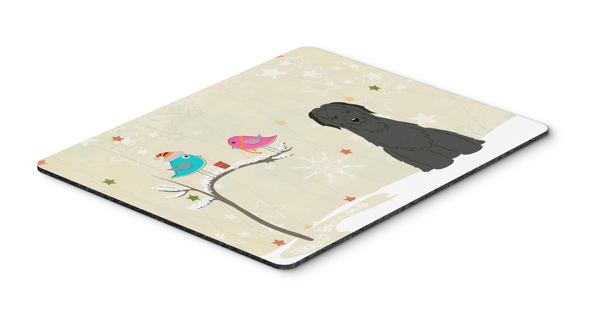 BB2553MP Christmas Presents Between Friends Briard Black Mouse Pad, Hot Pad or Trivet