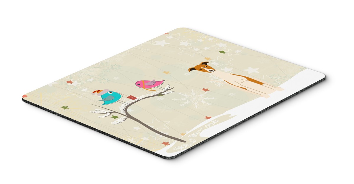 Christmas Presents Between Friends Whippet Mouse Pad, Hot Pad or Trivet