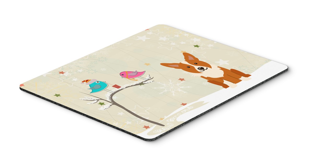 Christmas Presents Between Friends Corgi Mouse Pad, Hot Pad or Trivet