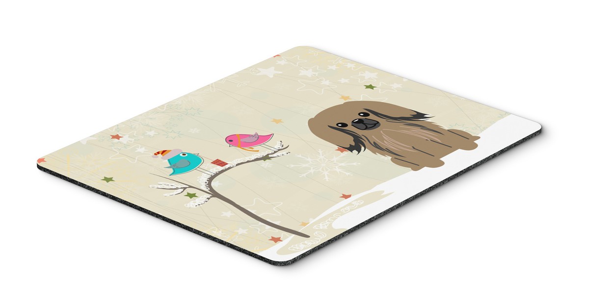 BB2574MP Christmas Presents Between Friends Pekingnese Tan Mouse Pad, Hot Pad or Trivet