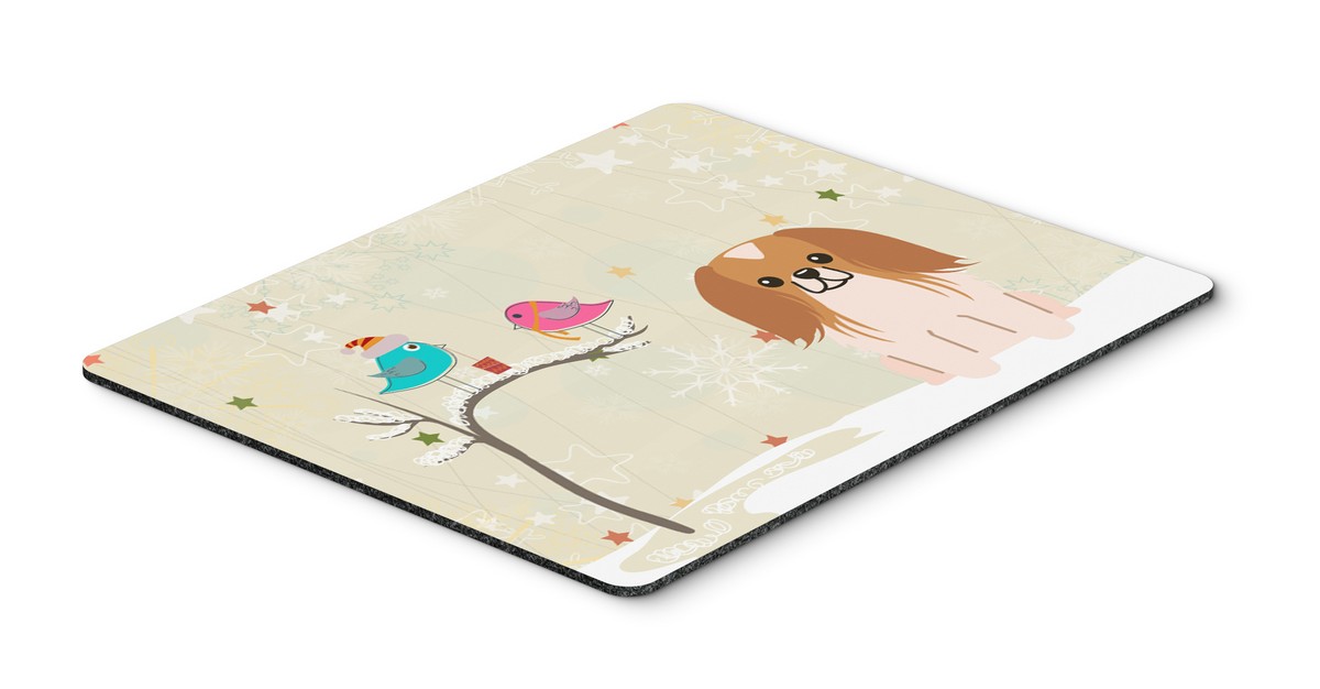 BB2575MP Christmas Presents Between Friends Pekingnese Red & White Mouse Pad, Hot Pad or Trivet