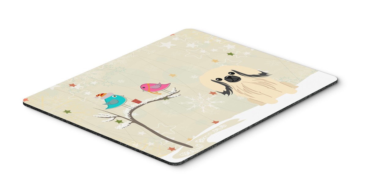 BB2578MP Christmas Presents Between Friends Pekingnese Cream Mouse Pad, Hot Pad or Trivet