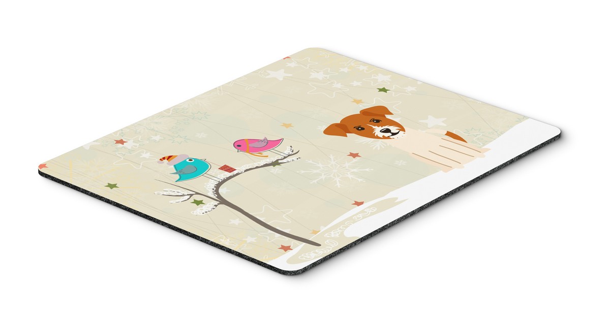 Christmas Presents Between Friends Jack Russell Terrier Mouse Pad - Hot Pad or Trivet