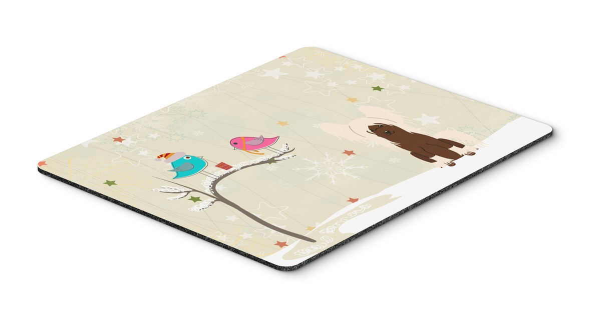 BB2585MP Christmas Presents Between Friends Chinese Crested Cream Mouse Pad, Hot Pad or Trivet