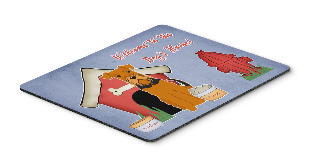BB2795MP Dog House Collection Airedale Mouse Pad, Hot Pad or Trivet