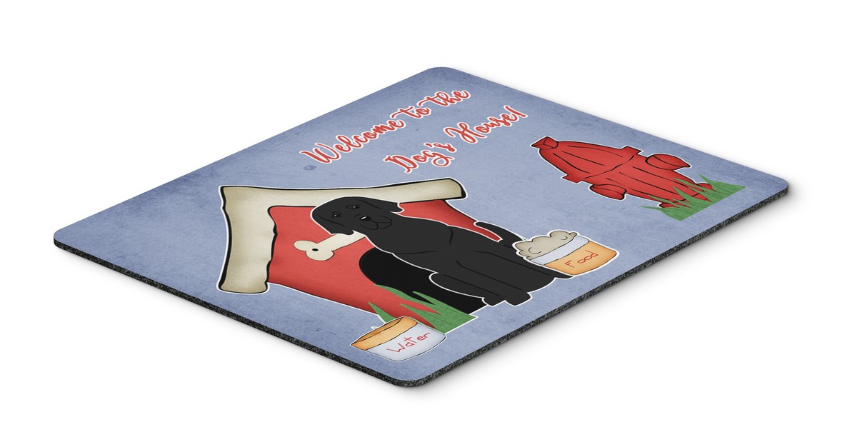 BB2811MP Dog House Collection Black Labrador Mouse Pad, Hot Pad or Trivet