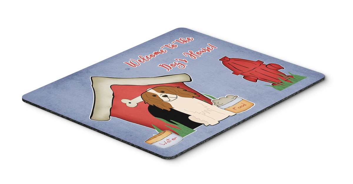 BB2812MP Dog House Collection Cavalier Spaniel Mouse Pad, Hot Pad or Trivet