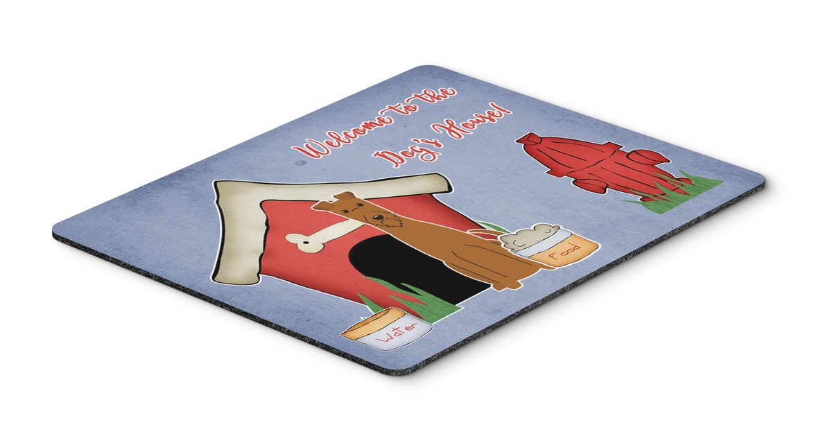 BB2816MP Dog House Collection Irish Terrier Mouse Pad, Hot Pad or Trivet