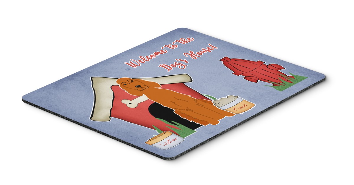 BB2818MP Dog House Collection Irish Setter Mouse Pad, Hot Pad or Trivet