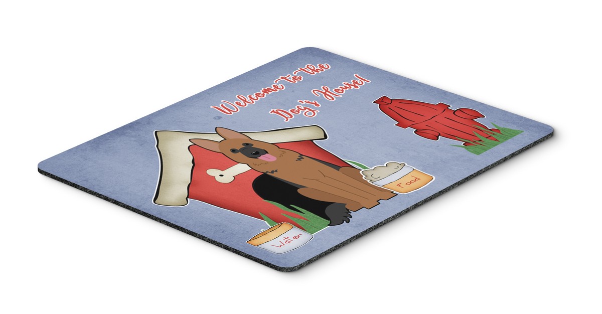 BB2821MP Dog House Collection German Shepherd Mouse Pad, Hot Pad or Trivet