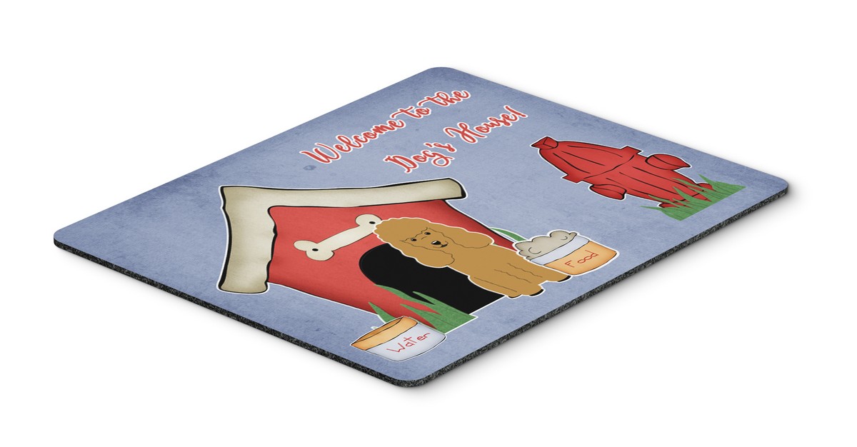 BB2823MP Dog House Collection Poodle Tan Mouse Pad, Hot Pad or Trivet