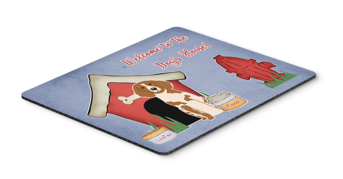 BB2826MP Dog House Collection Brittany Spaniel Mouse Pad, Hot Pad or Trivet