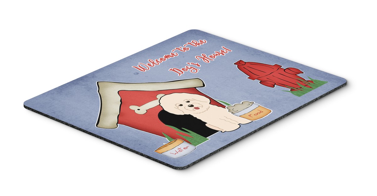BB2829MP Dog House Collection Bichon Frise Mouse Pad, Hot Pad or Trivet