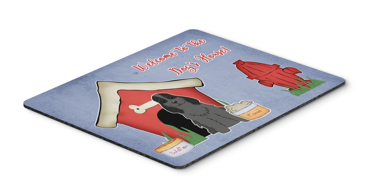 BB2846MP Dog House Collection Cocker Spaniel Black Mouse Pad, Hot Pad or Trivet