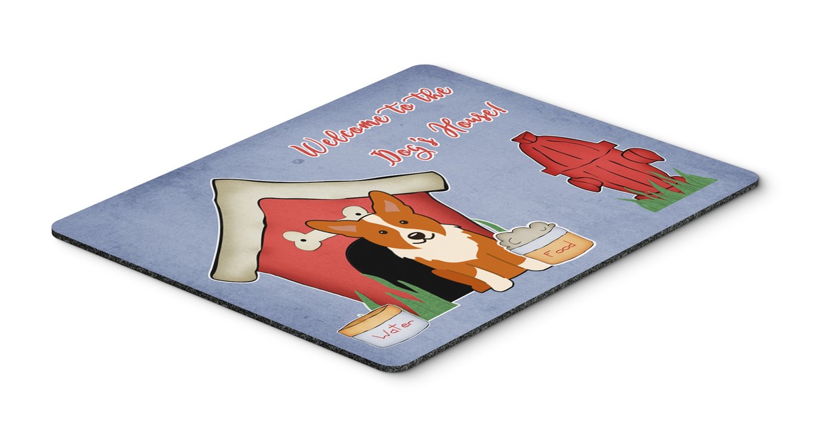 BB2854MP Dog House Collection Corgi Mouse Pad, Hot Pad or Trivet