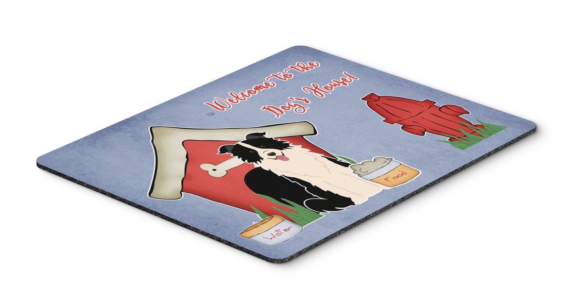 BB2872MP Dog House Collection Border Collie Black & White Mouse Pad, Hot Pad or Trivet