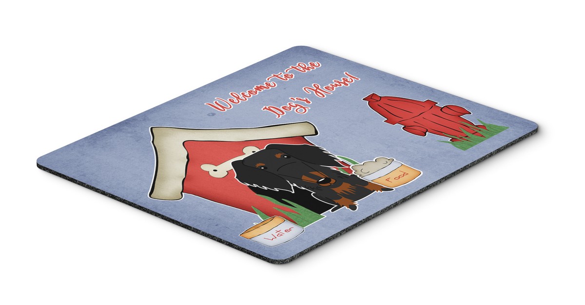 BB2881MP Dog House Collection Wire Haired Dachshund Black & Tan Mouse Pad, Hot Pad or Trivet