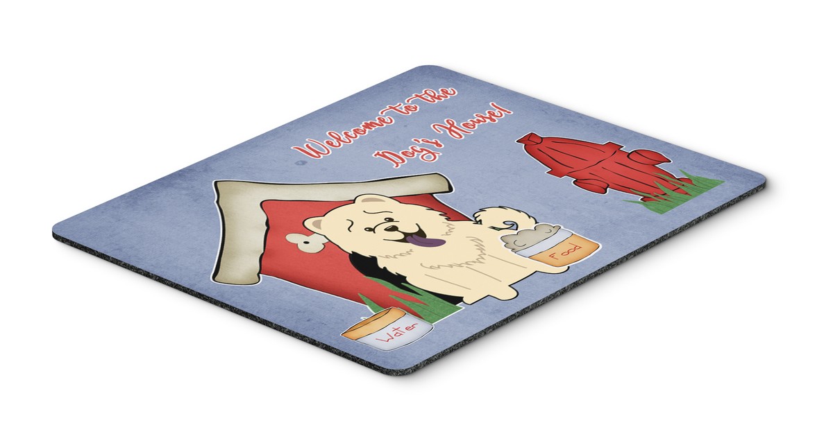 BB2894MP Dog House Collection Chow Chow White Mouse Pad, Hot Pad or Trivet