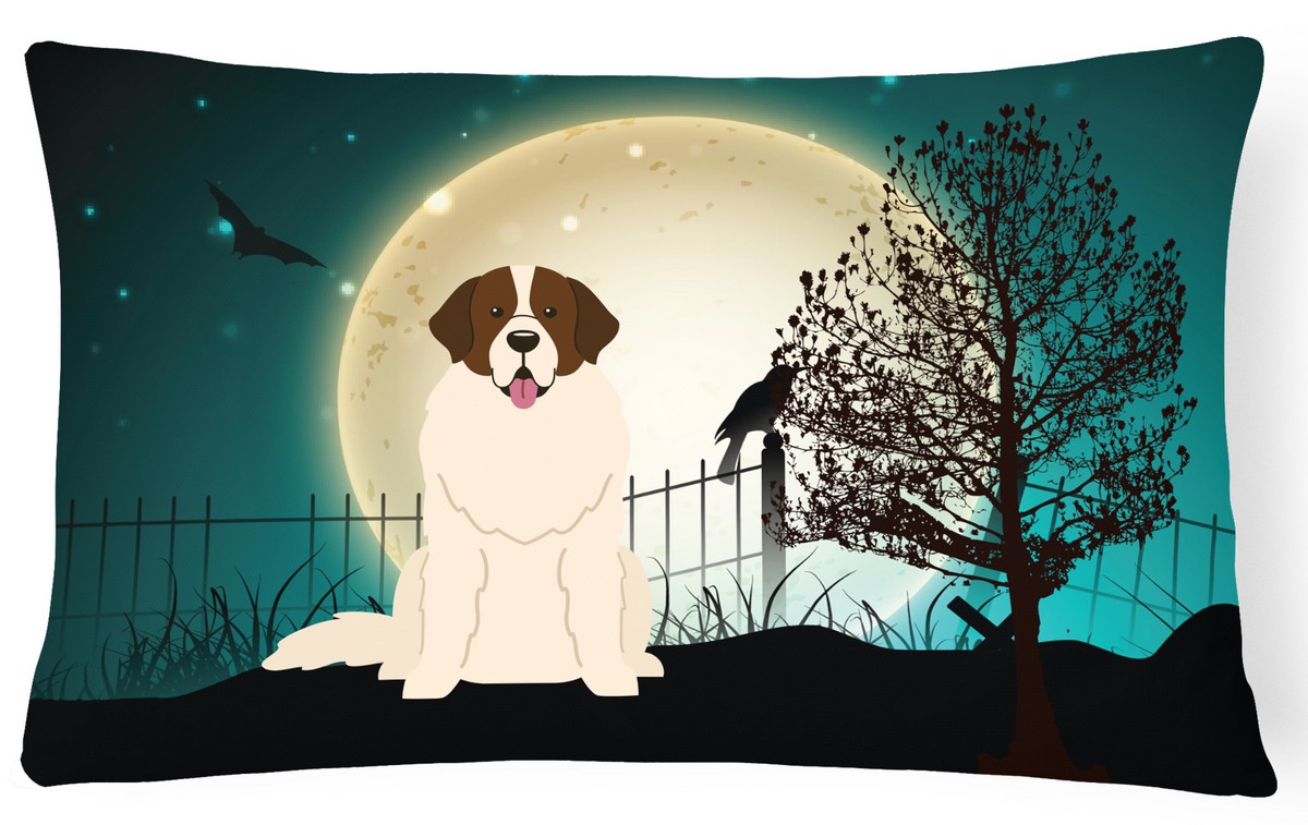 Halloween Scary Moscow Watchdog Canvas Fabric Decorative Pillow