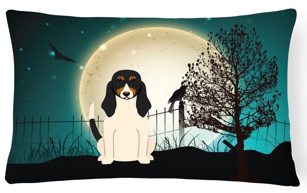 Halloween Scary Swiss Hound Canvas Fabric Decorative Pillow