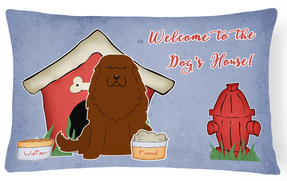 Dog House Collection Caucasian Shepherd Dog Canvas Fabric Decorative Pillow