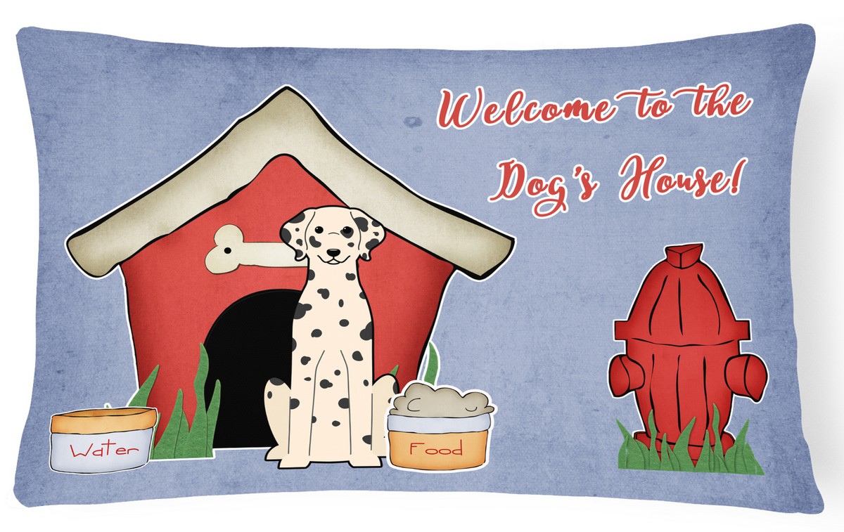 Dog House Collection Dalmatian Canvas Fabric Decorative Pillow