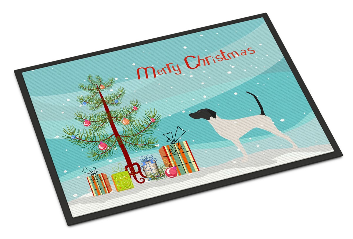 English Pointer Merry Christmas Tree Indoor or Outdoor Mat - 24 x 36