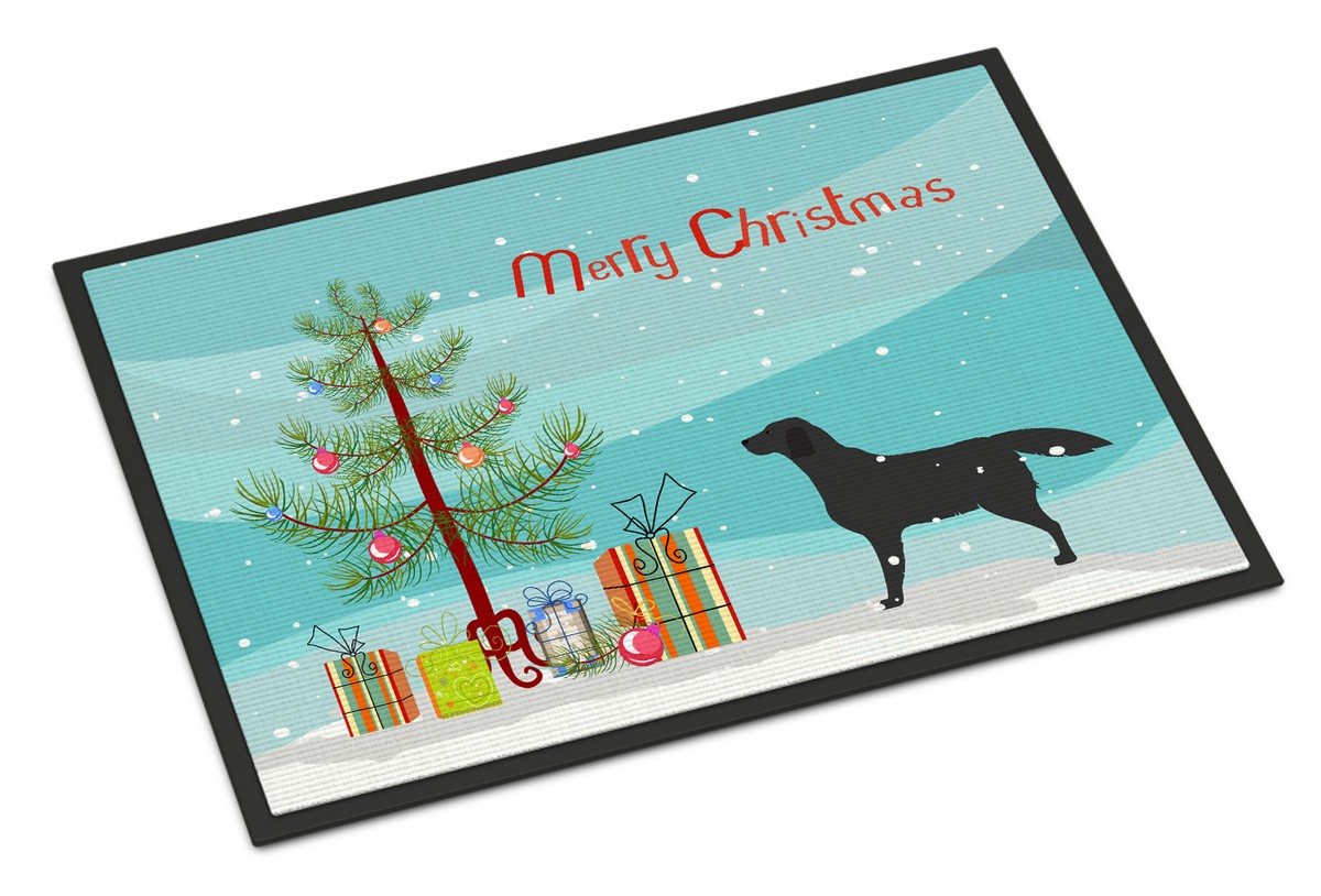 Carolines Treasures BB2926JMAT Black Labrador Retriever Merry Christmas Tree Indoor or Outdoor Mat; 24 x 36