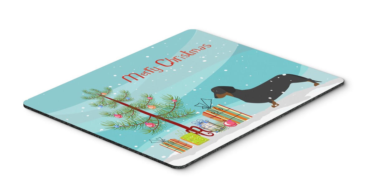 BB2900MP Dachshund Merry Christmas Tree Mouse Pad, Hot Pad or Trivet