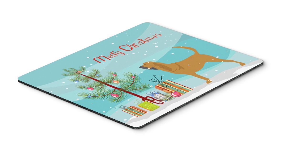 BB2902MP Bloodhound Merry Christmas Tree Mouse Pad, Hot Pad or Trivet