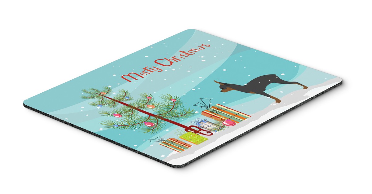 BB2905MP Toy Fox Terrier Merry Christmas Tree Mouse Pad, Hot Pad or Trivet