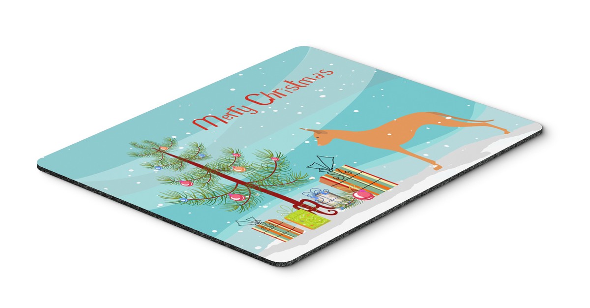 BB2906MP Pharaoh Hound Merry Christmas Tree Mouse Pad, Hot Pad or Trivet