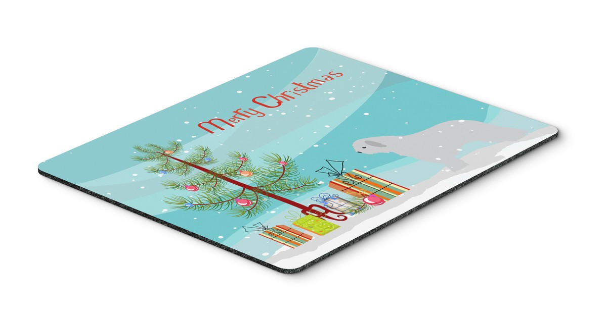 Spanish Water Dog Merry Christmas Tree Mouse Pad, Hot Pad or Trivet