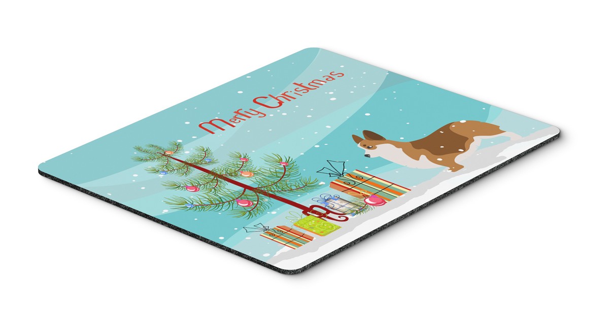 BB2938MP Corgi Merry Christmas Tree Mouse Pad, Hot Pad or Trivet
