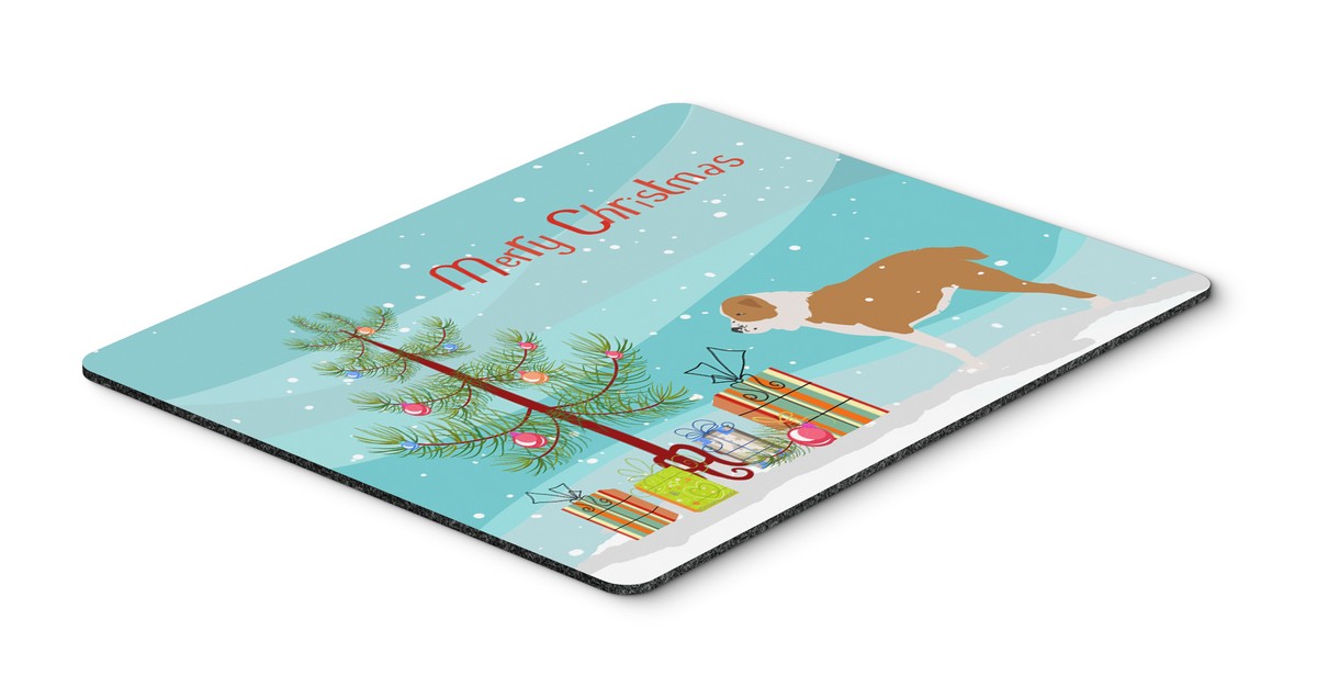 BB2946MP Central Asian Shepherd Dog Merry Christmas Tree Mouse Pad, Hot Pad or Trivet