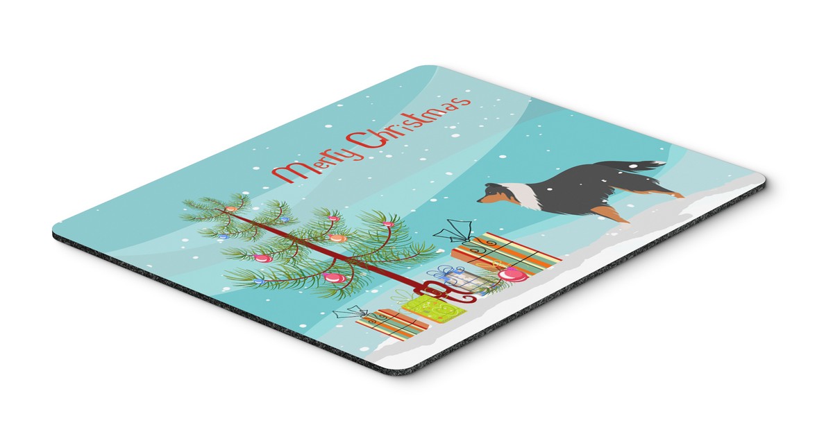 BB2948MP Sheltie & Shetland Sheepdog Merry Christmas Tree Mouse Pad, Hot Pad or Trivet
