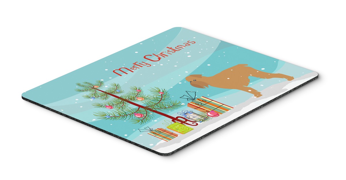 BB2958MP Brussels Griffon Merry Christmas Tree Mouse Pad, Hot Pad or Trivet