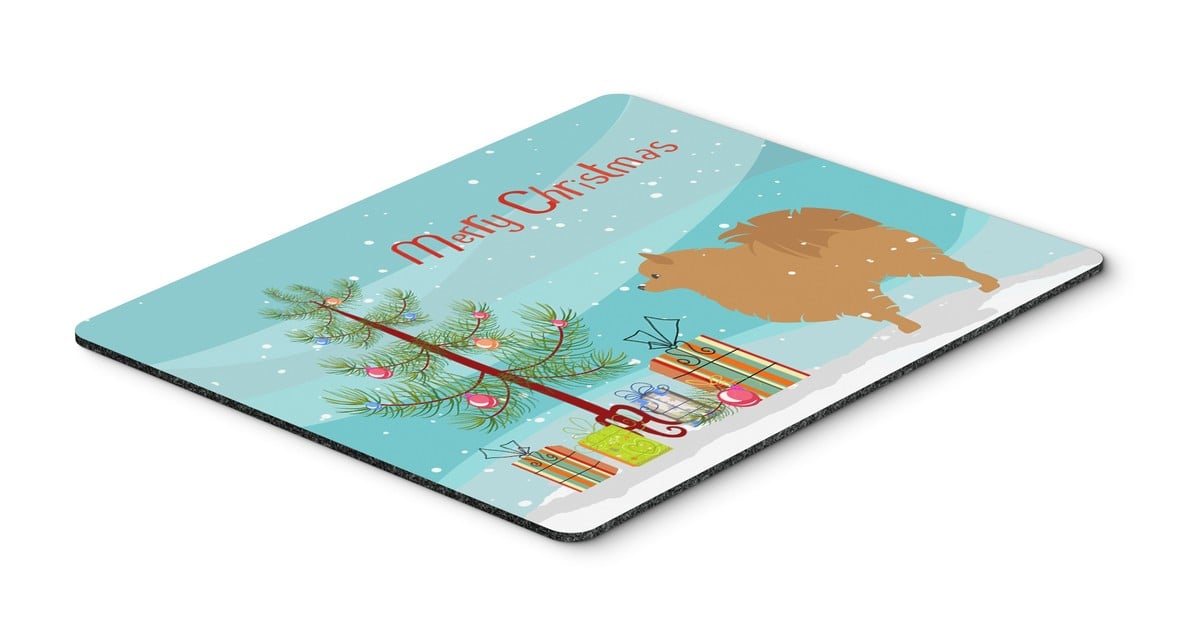 BB2960MP Pomeranian Merry Christmas Tree Mouse Pad, Hot Pad or Trivet