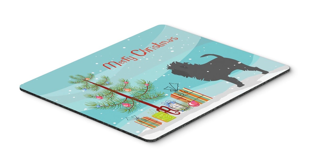 BB2966MP Affenpinscher Merry Christmas Tree Mouse Pad, Hot Pad or Trivet