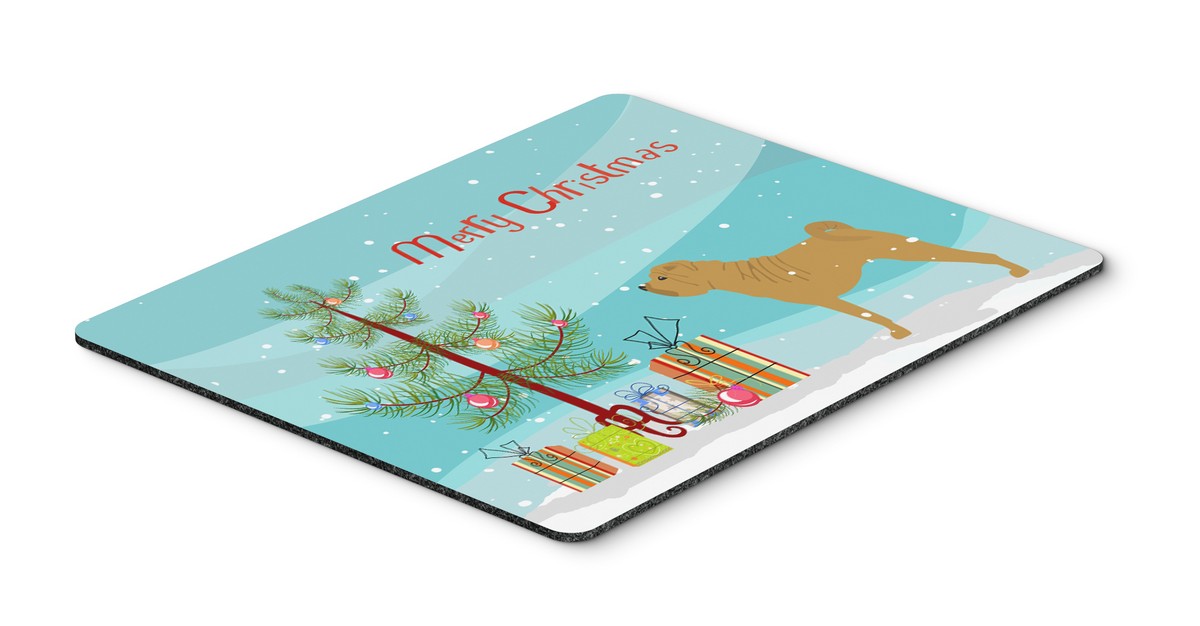 BB2970MP Shar Pei Merry Christmas Tree Mouse Pad, Hot Pad or Trivet