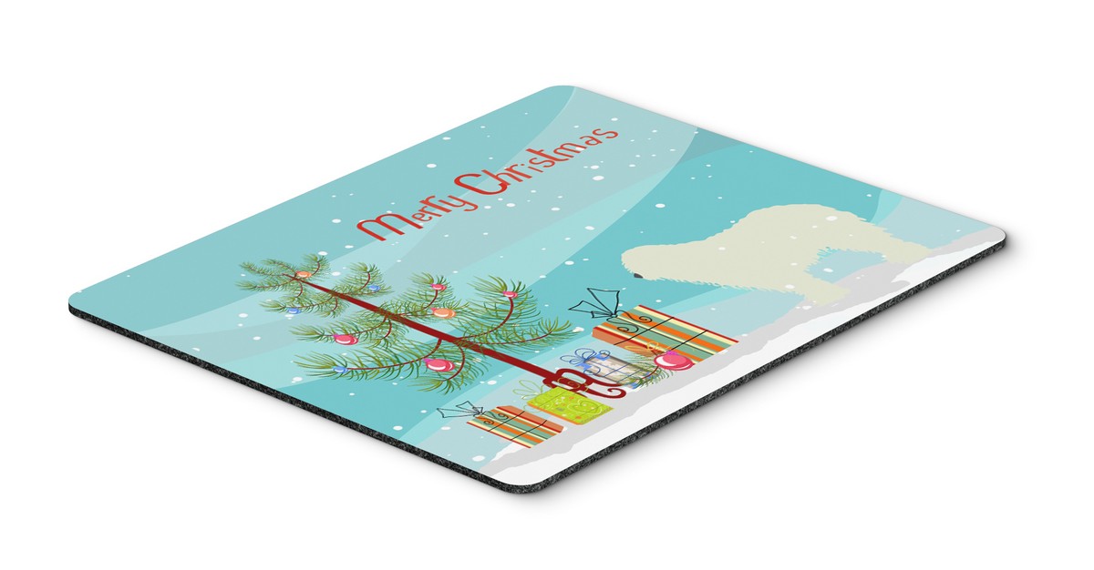 BB2973MP Komondor Merry Christmas Tree Mouse Pad, Hot Pad or Trivet