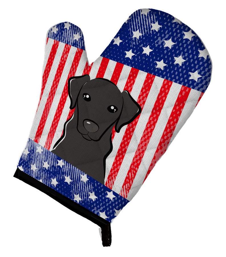 Picture of Carolines Treasures BB2165OVMT American Flag & Black Labrador Oven Mitt