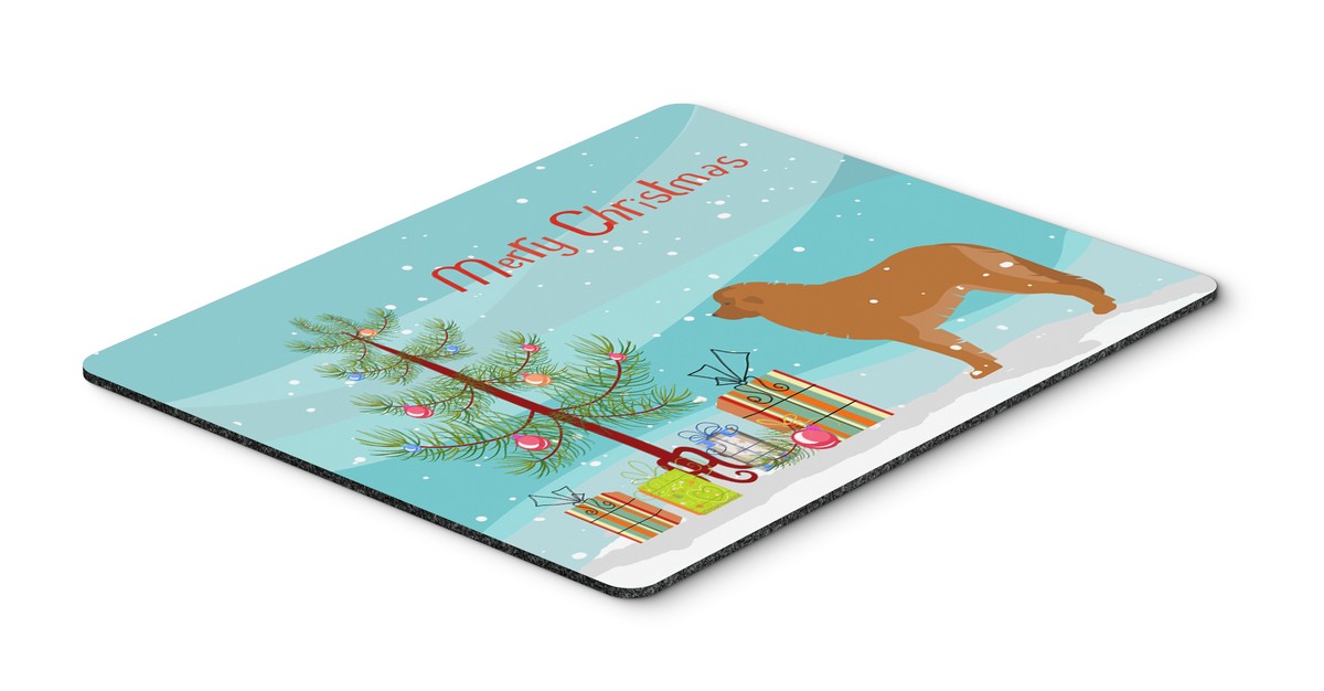 BB2976MP Leonberger Merry Christmas Tree Mouse Pad, Hot Pad or Trivet