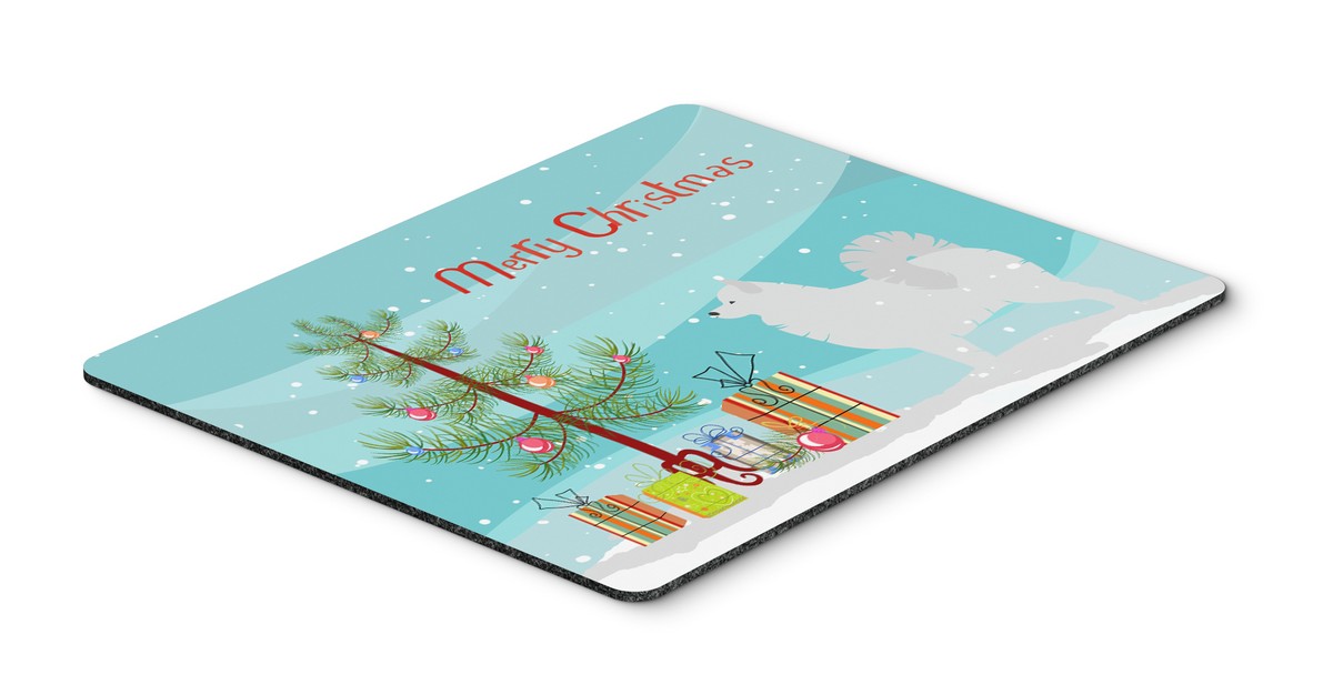 BB2977MP Samoyed Merry Christmas Tree Mouse Pad, Hot Pad or Trivet