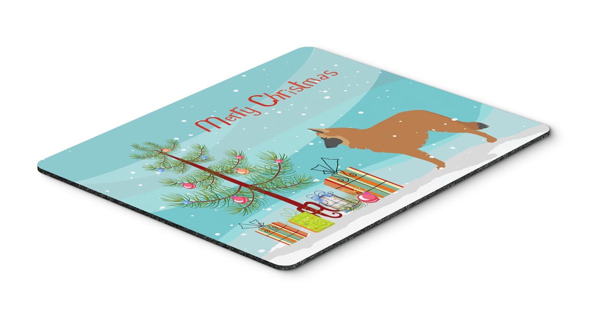 BB2979MP Belgian Shepherd Merry Christmas Tree Mouse Pad, Hot Pad or Trivet