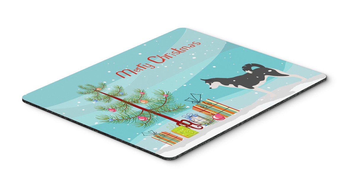 BB2998MP Siberian Husky Merry Christmas Tree Mouse Pad, Hot Pad or Trivet