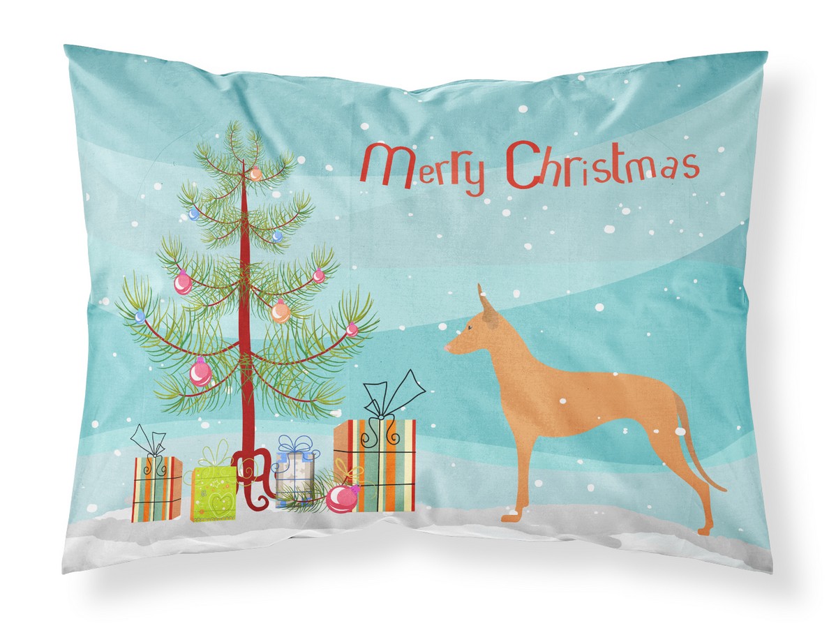 Pharaoh Hound Merry Christmas Tree Fabric Standard Pillowcase
