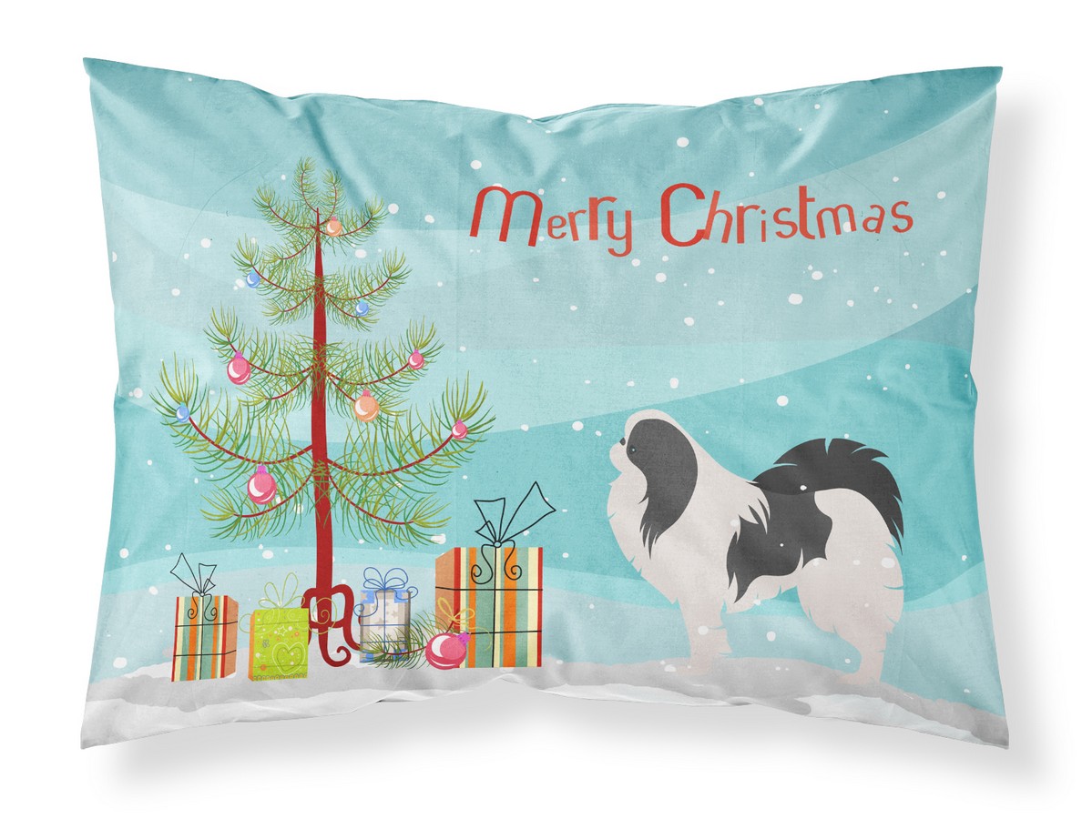 BB2955PILLOWCASE Japanese Chin Merry Christmas Tree Fabric Standard Pillowcase